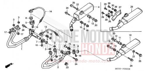SILENCIEUX D'ECHAPPEMENT ST1300A4 de 2004